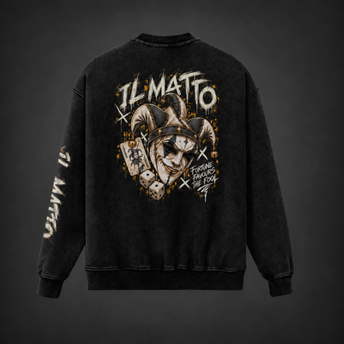 il matto graffiti crew back charcoal