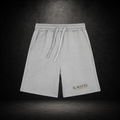 IL MATTO Premium Wordmark Sweat Shorts — Heather Grey — front